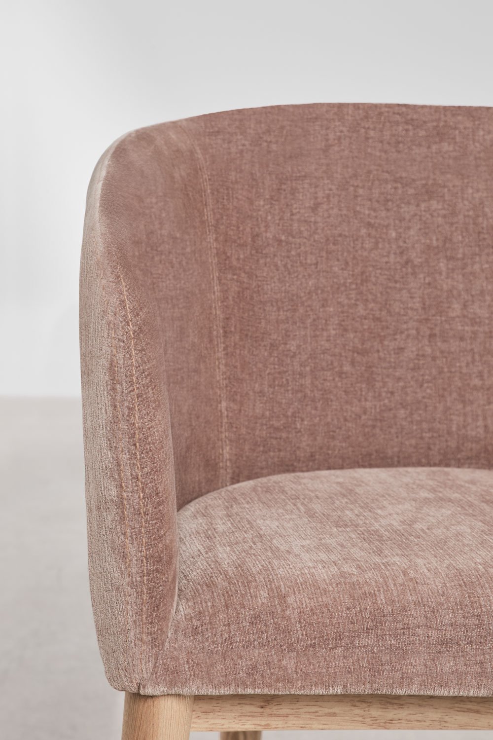 Set van 2 Bunia gestoffeerde eetkamerstoelen met armleuningen, galerij beeld 6