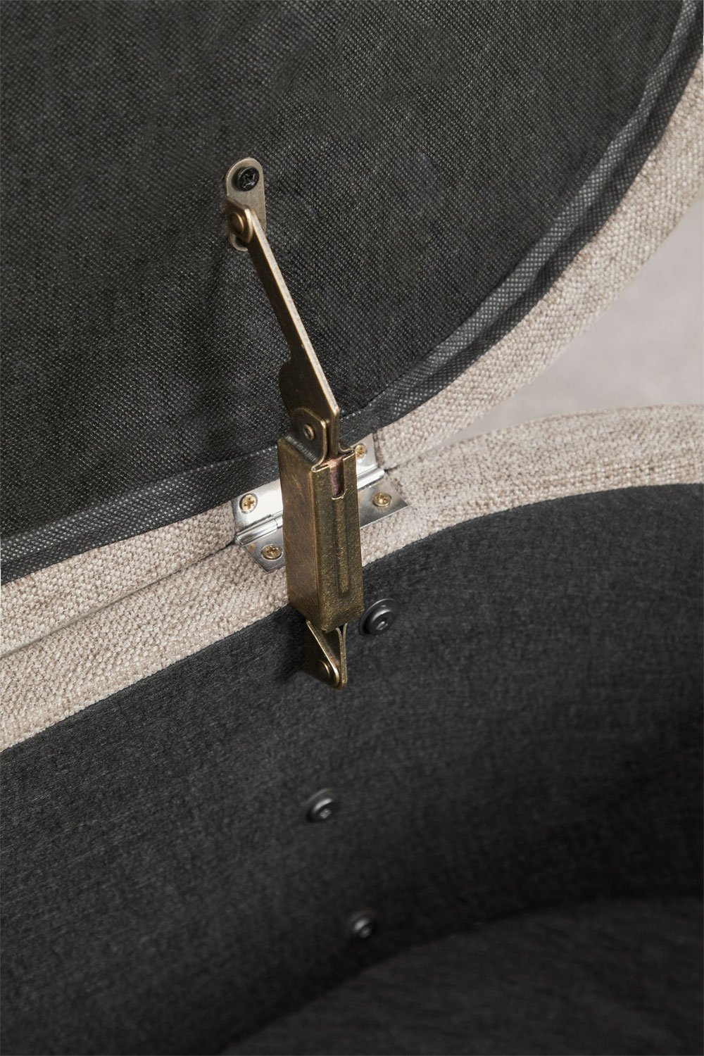 Puff 115 cm met opbergruimte bekleed Cleo, galerij beeld 7