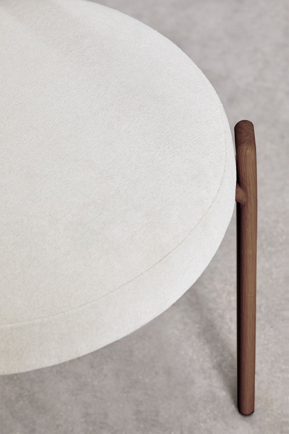 Set van 4 gestoffeerde eetkamerstoelen van ijzer Jolie, galerij beeld 8