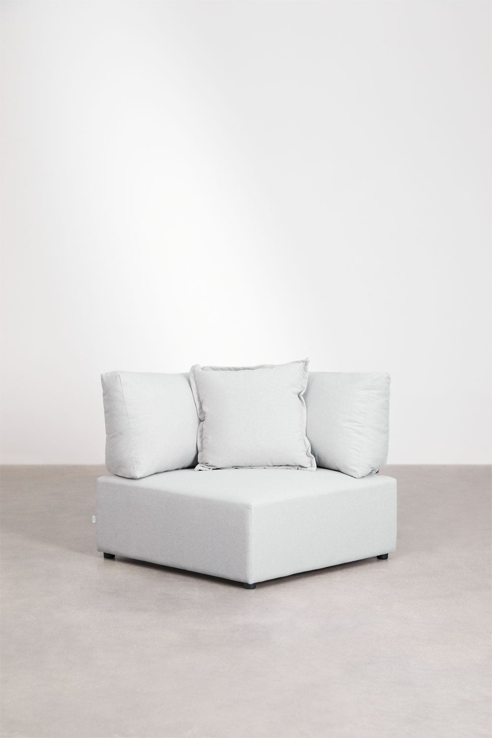 4-zits modulaire hoeklounge, grijs