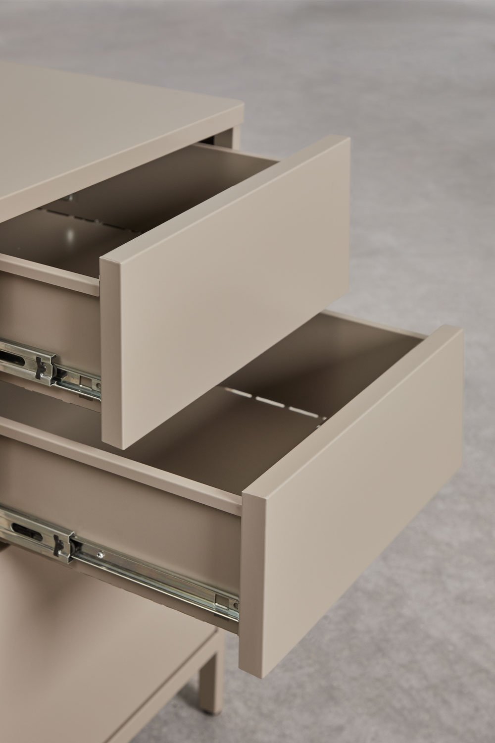 Michigan bureau 120x60 cm in staal met lades, galerij beeld 7