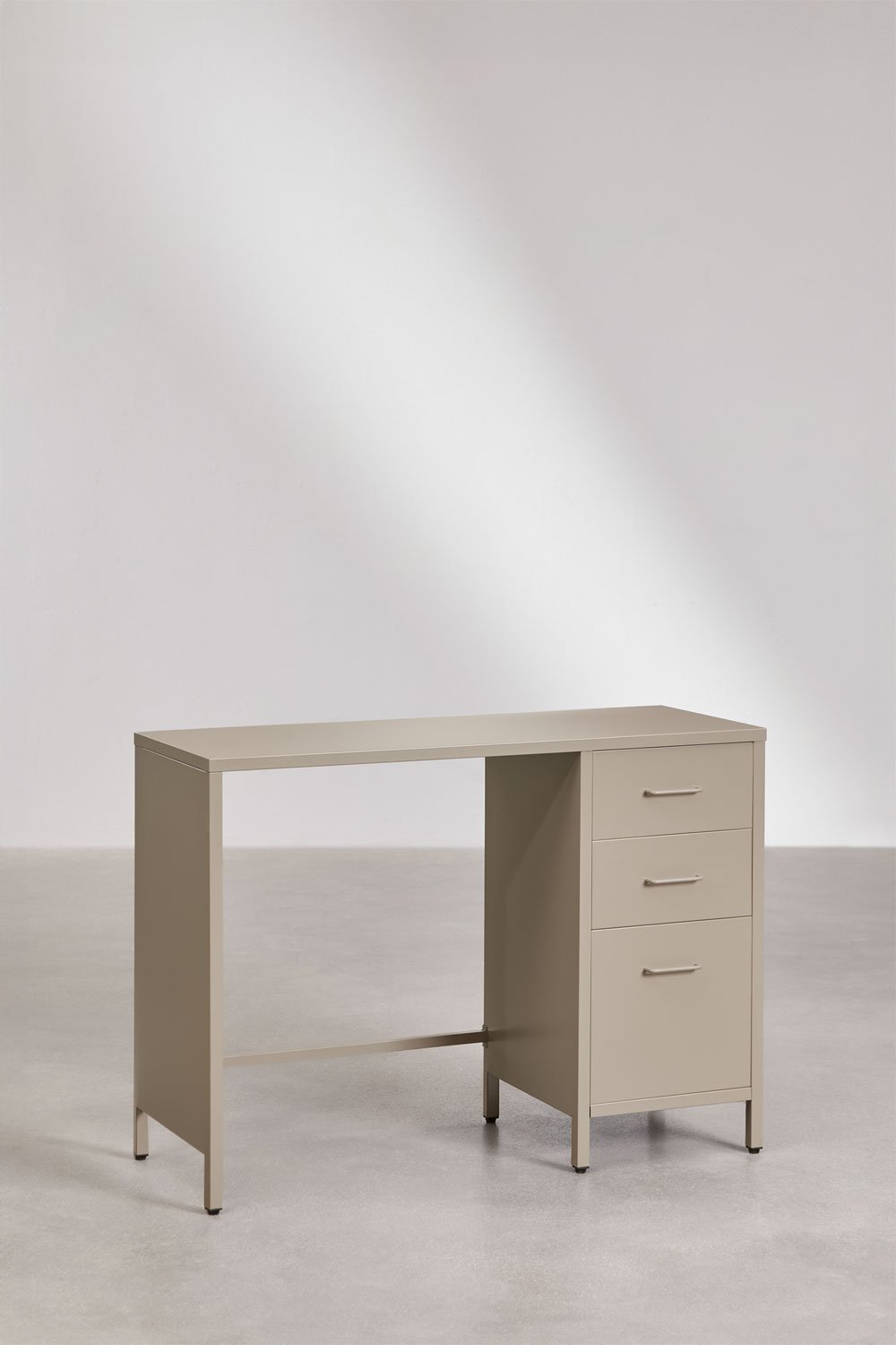 Janine bureau 100x40 cm van staal met lades, galerij beeld 3
