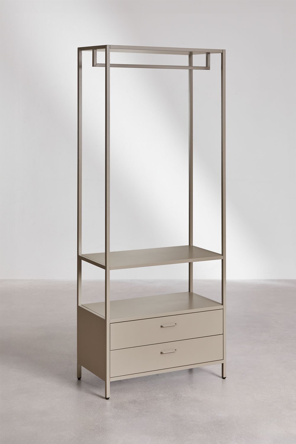 Janine 3-delige open modulaire kledingkast met stalen planken, galerij beeld 6