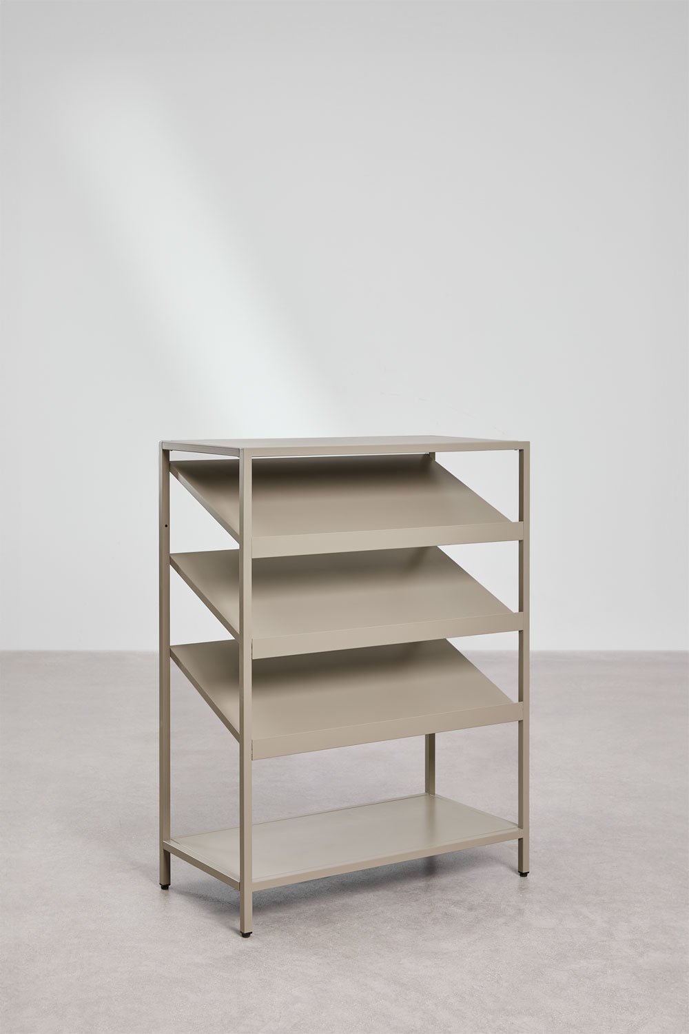 Janine 2-delige open modulaire kledingkast met een lage stalen garderobe en schoenenrek, galerij beeld 6