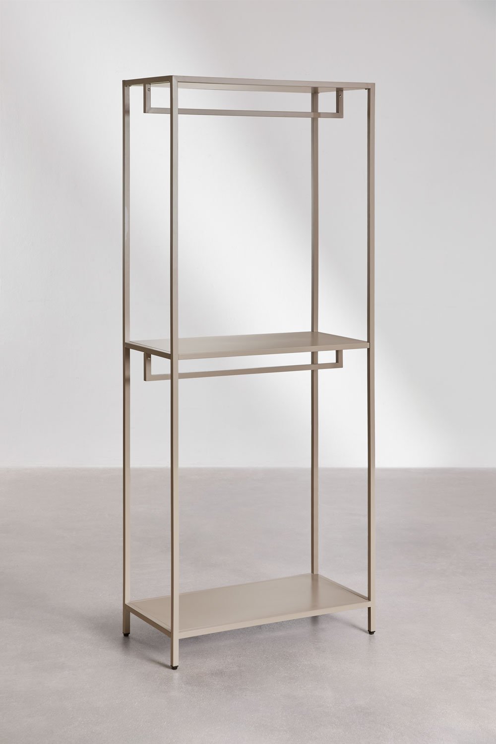 Janine 3-delige open modulaire kledingkast met laag stalen schoenenrek, galerij beeld 7