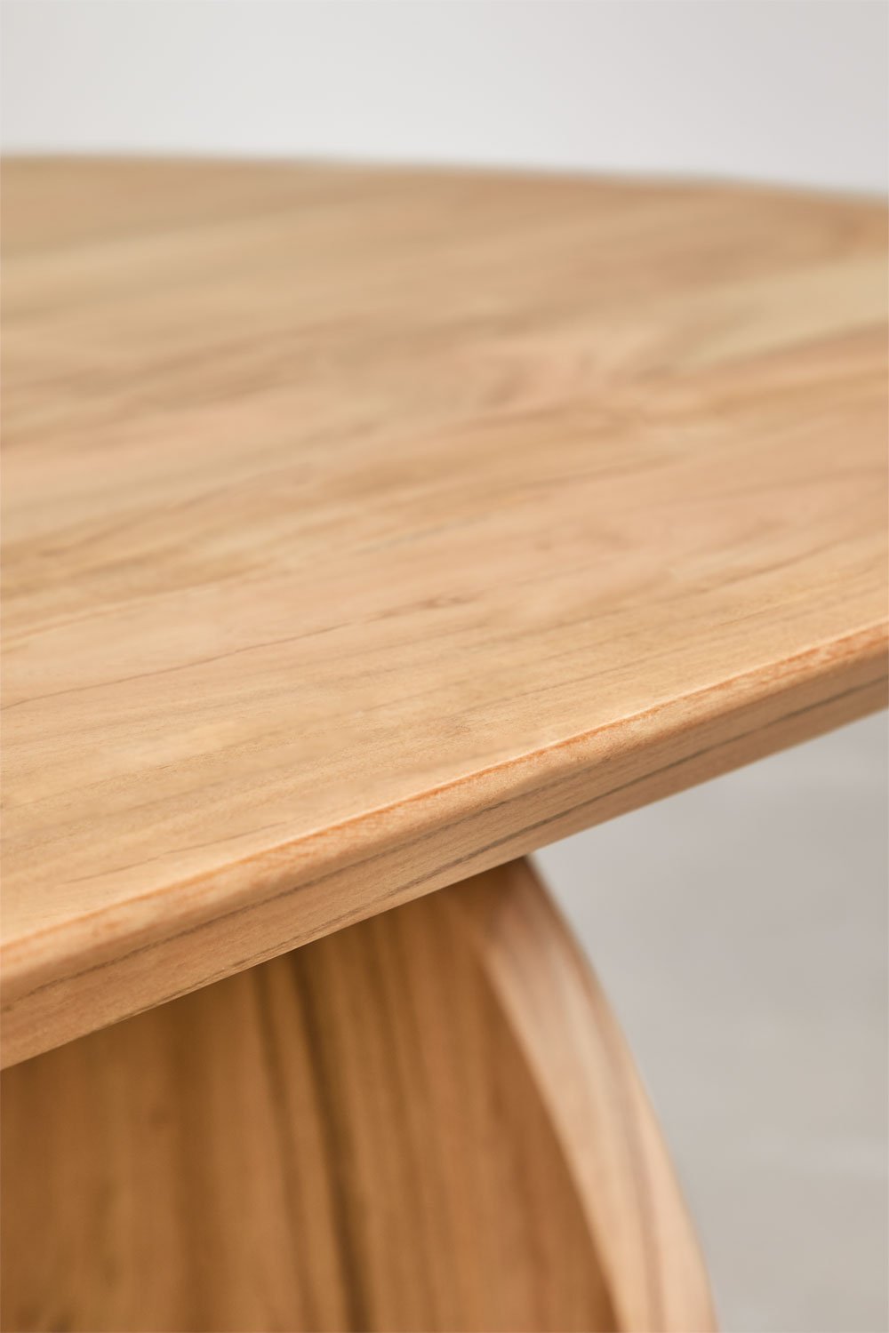 Ovalen eettafel 200x100 cm van acaciahout Bedum, galerij beeld 4