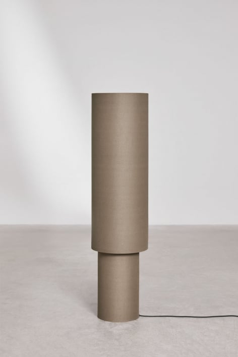 Gioura linnen en ijzeren staande lamp