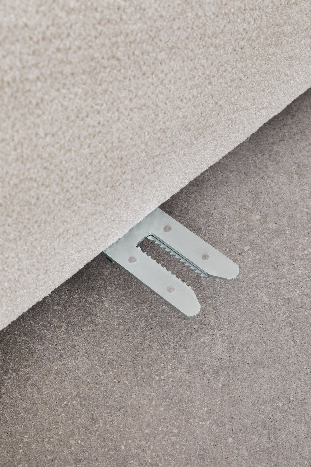 Modulaire bank met chaise longue rechts, 4-delig in chenille Coco, galerij beeld 12