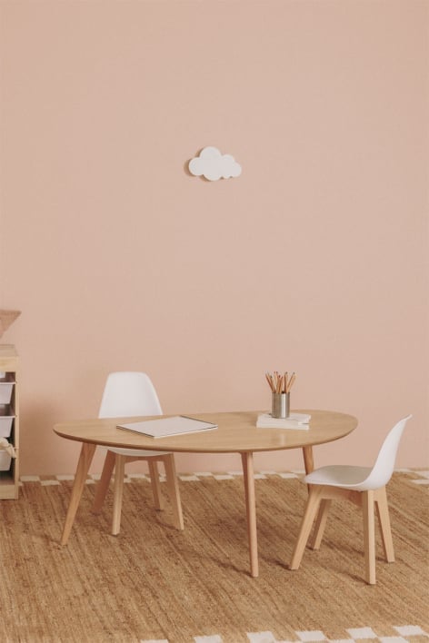 Salontafel in MDF en Yavik eikenhout