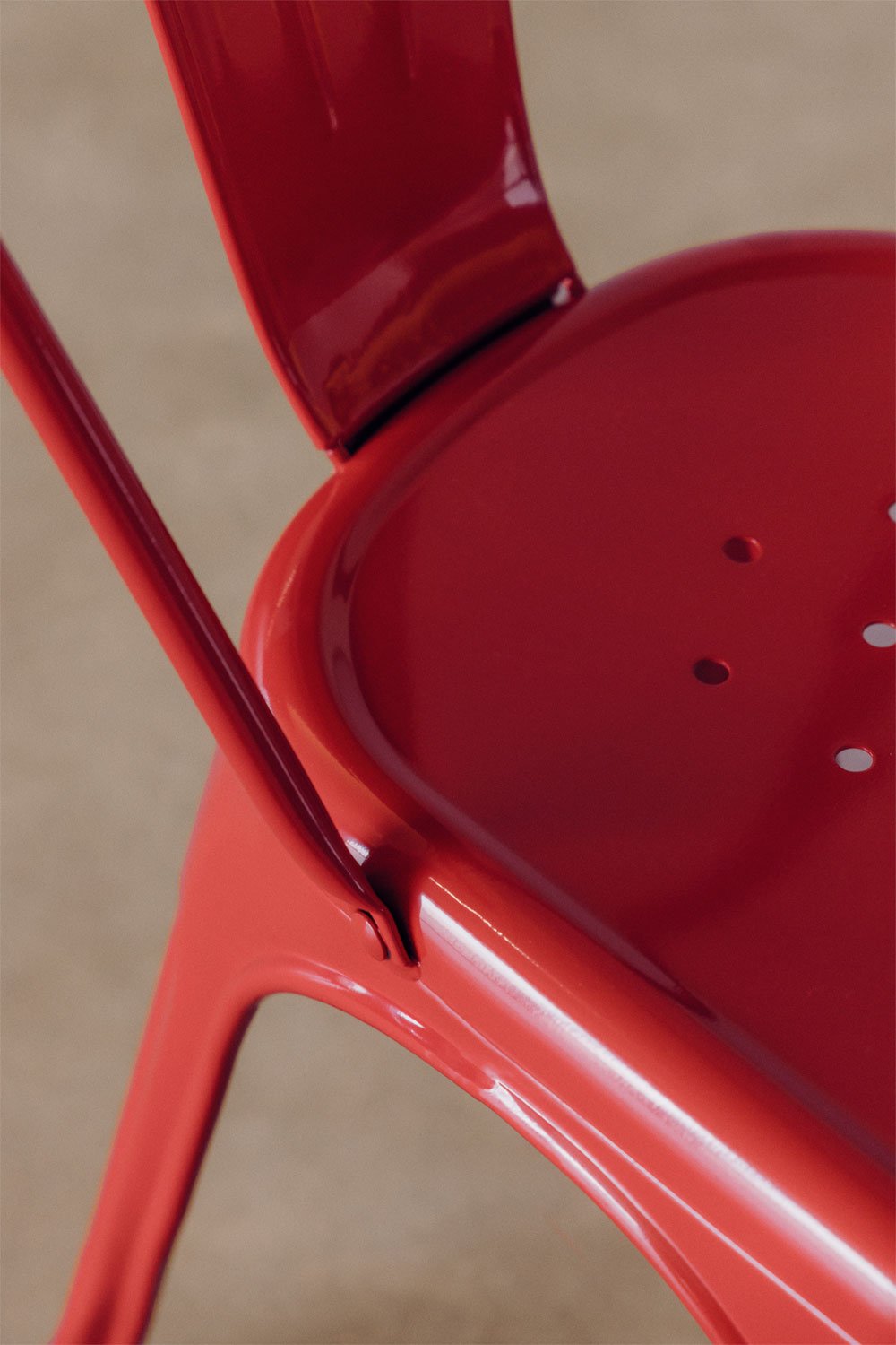 Set van 2 stapelbare stoelen in staal LIX, galerij beeld 2