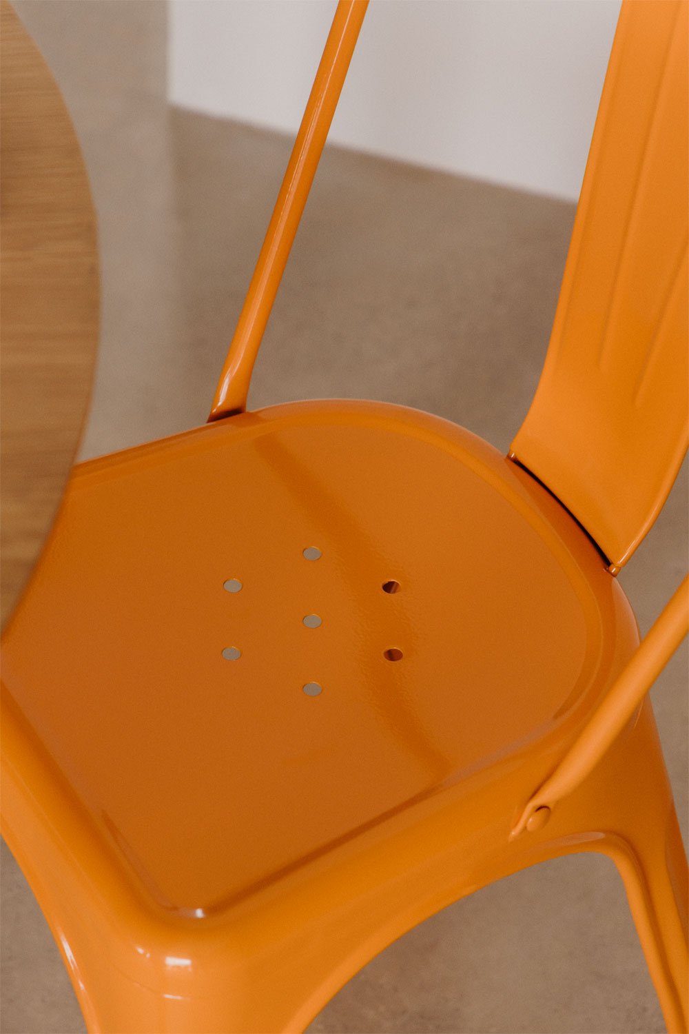 Set van 4 stapelbare stoelen in staal LIX, galerij beeld 2