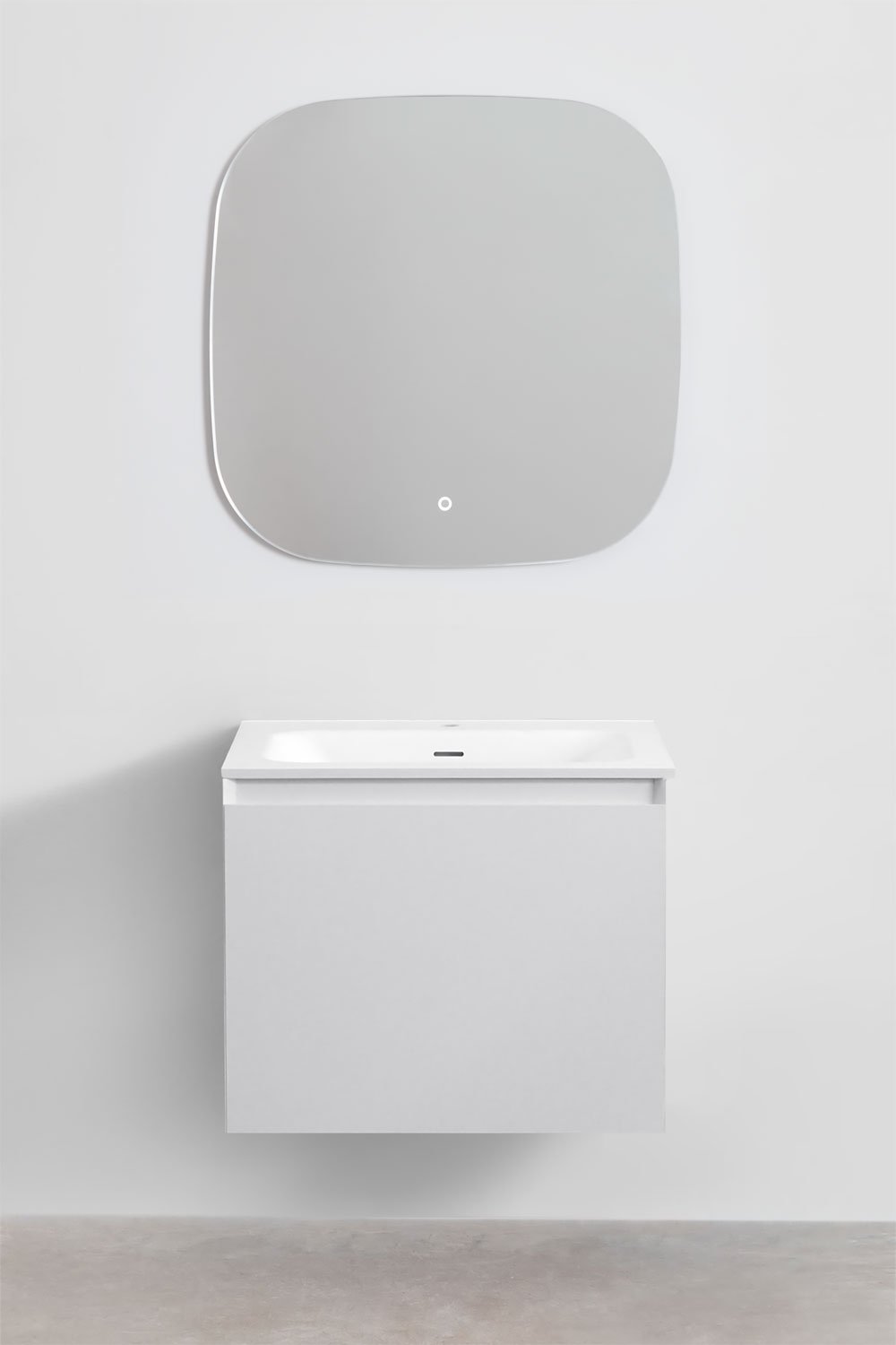 Macrae houten badkamermeubelset met geïntegreerde wastafel    , galerij beeld 2