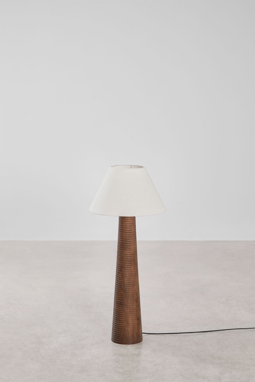 Malva mangohouten vloerlamp, galerij beeld 1