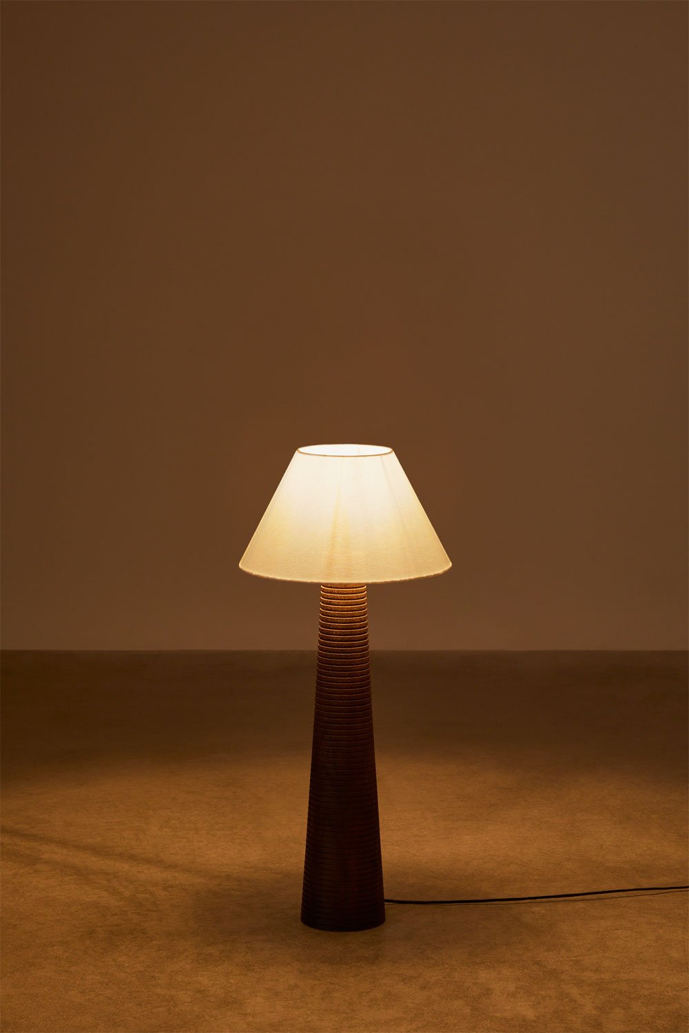 Malva mangohouten vloerlamp, galerij beeld 2
