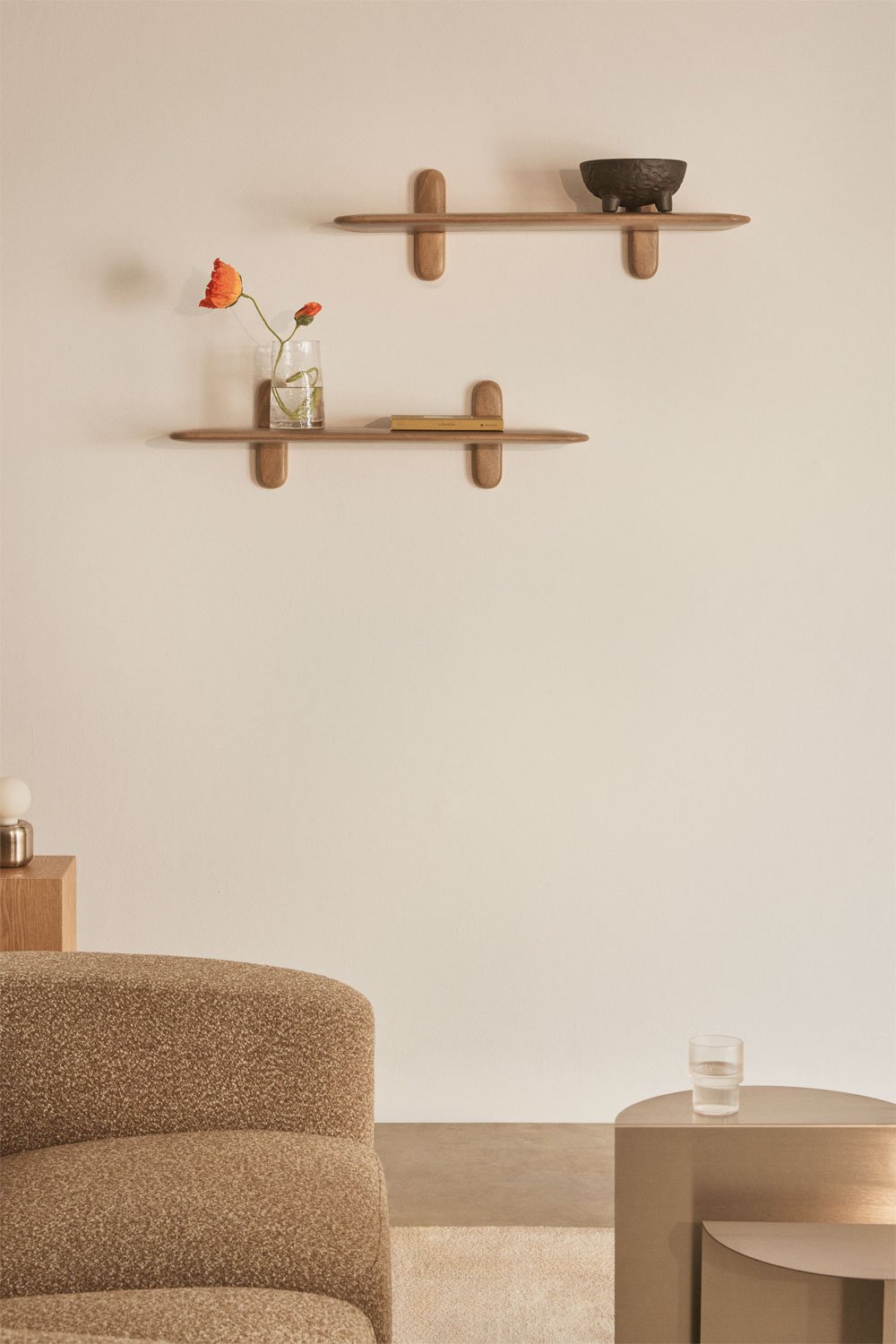 Set van 2 wandplanken in Veleta-hout , galerij beeld 1
