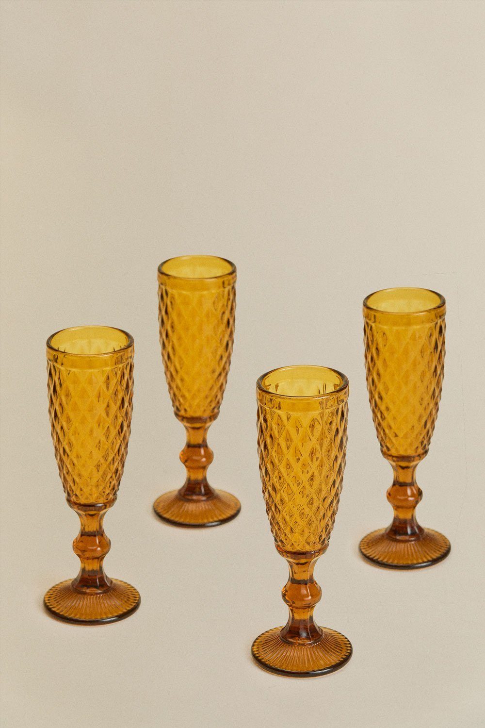 Verpakking van 4 15cl champagneglazen in Koviran-glas, galerij beeld 3