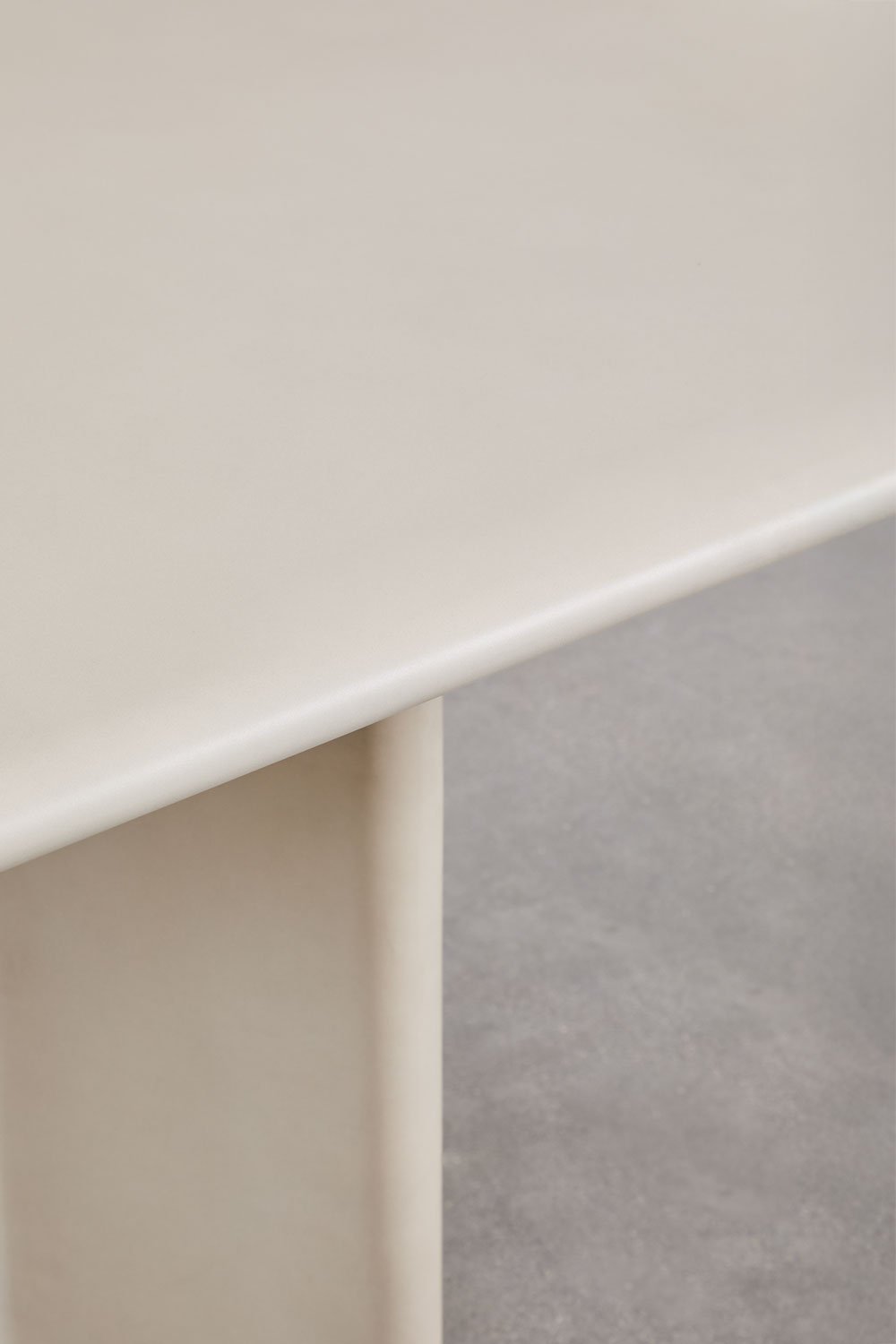 Rechthoekige eettafel 240x100 cm in Chelsea cement, galerij beeld 6