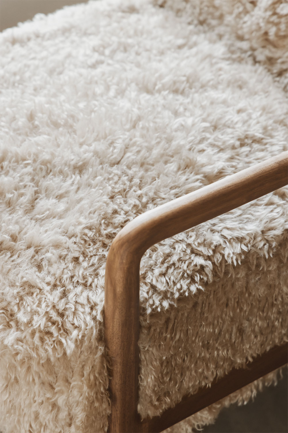 Maylene Maylene rubberhouten fauteuil - SKLUM