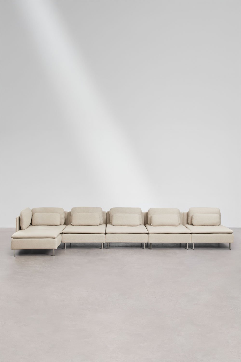 Oriol 5-delige chaise longue modulaire bank links, galerij beeld 4