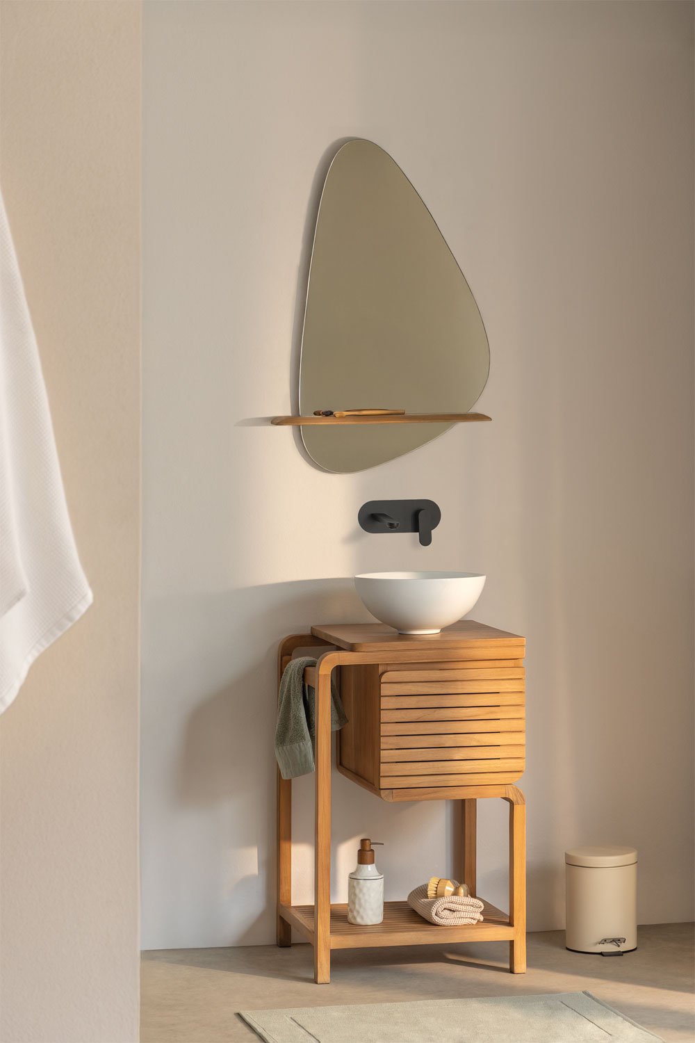 Bradley teakhouten badkamermeubelset, galerij beeld 1