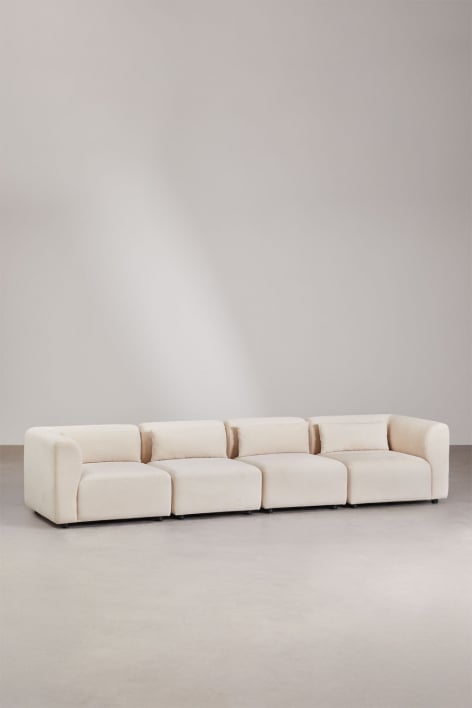 Fogler 4-delige modulaire bank - Corduroy Beige – linnen
