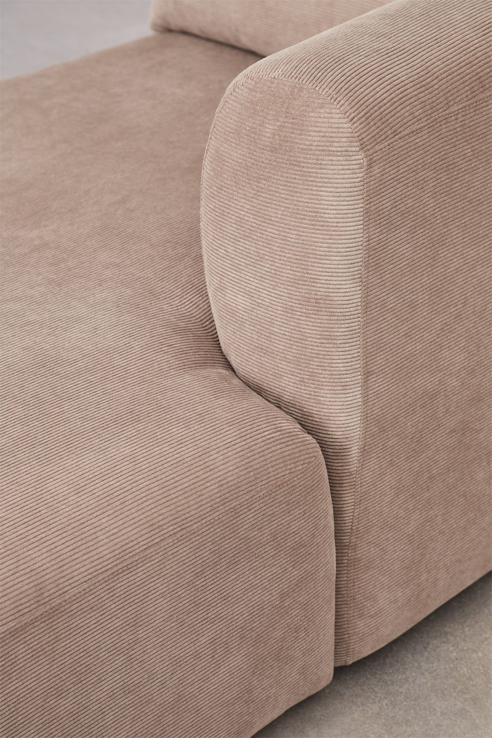 2-delige chaise longue modulaire bank rechts met Fogler poef, galerij beeld 7