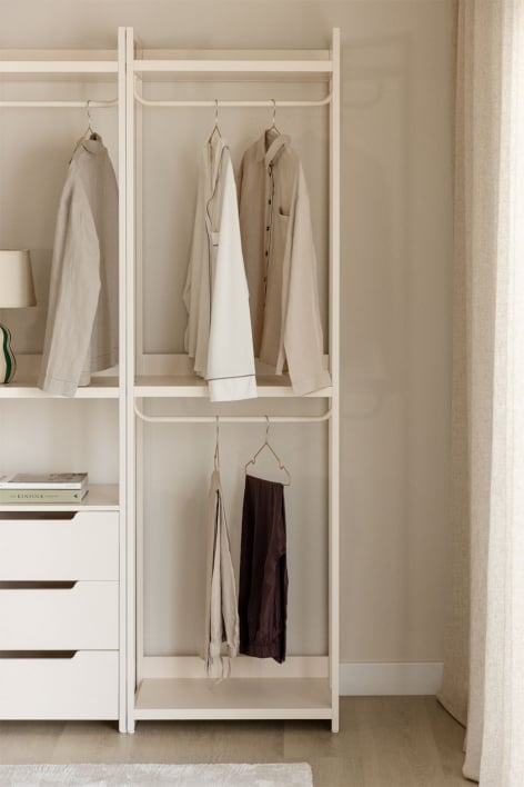 Open kast van ijzer Velunis - Gardenia Wit