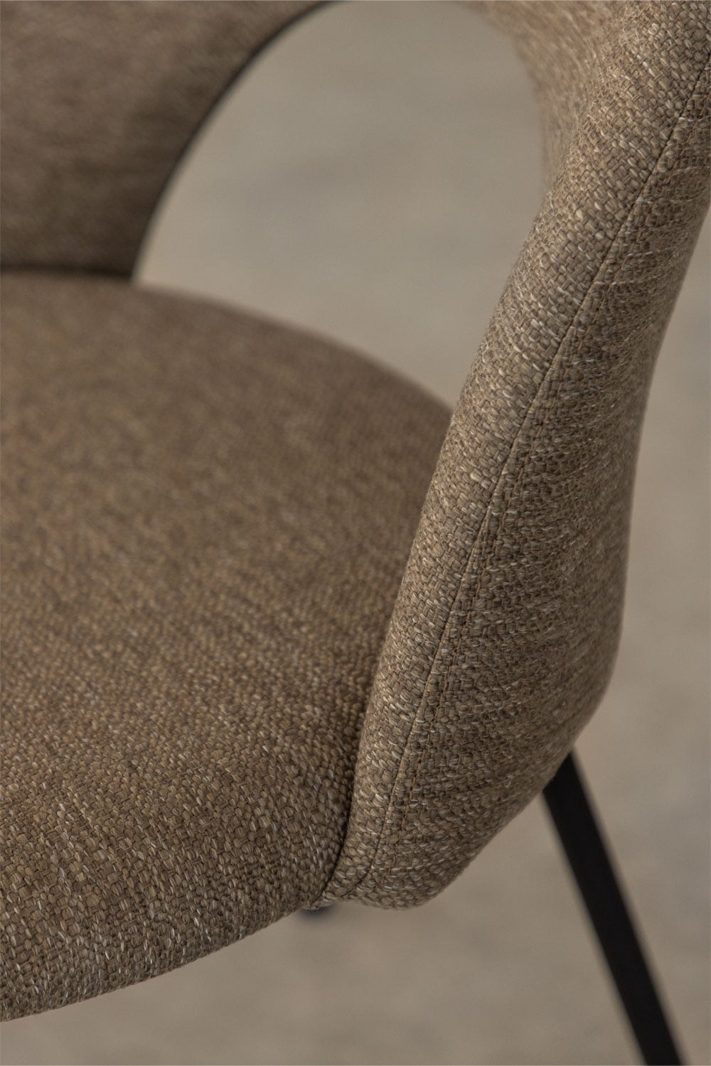 Set van 4 gestoffeerde eetkamerstoelen Glorys, galerij beeld 2