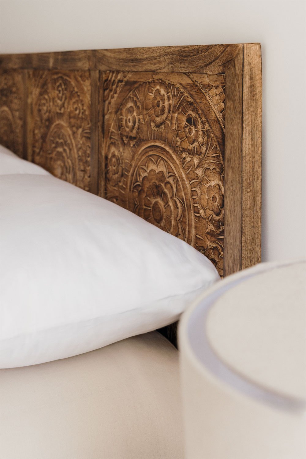 Mango Houten Hoofdbord voor bed 150cm Wiluna, galerij beeld 2