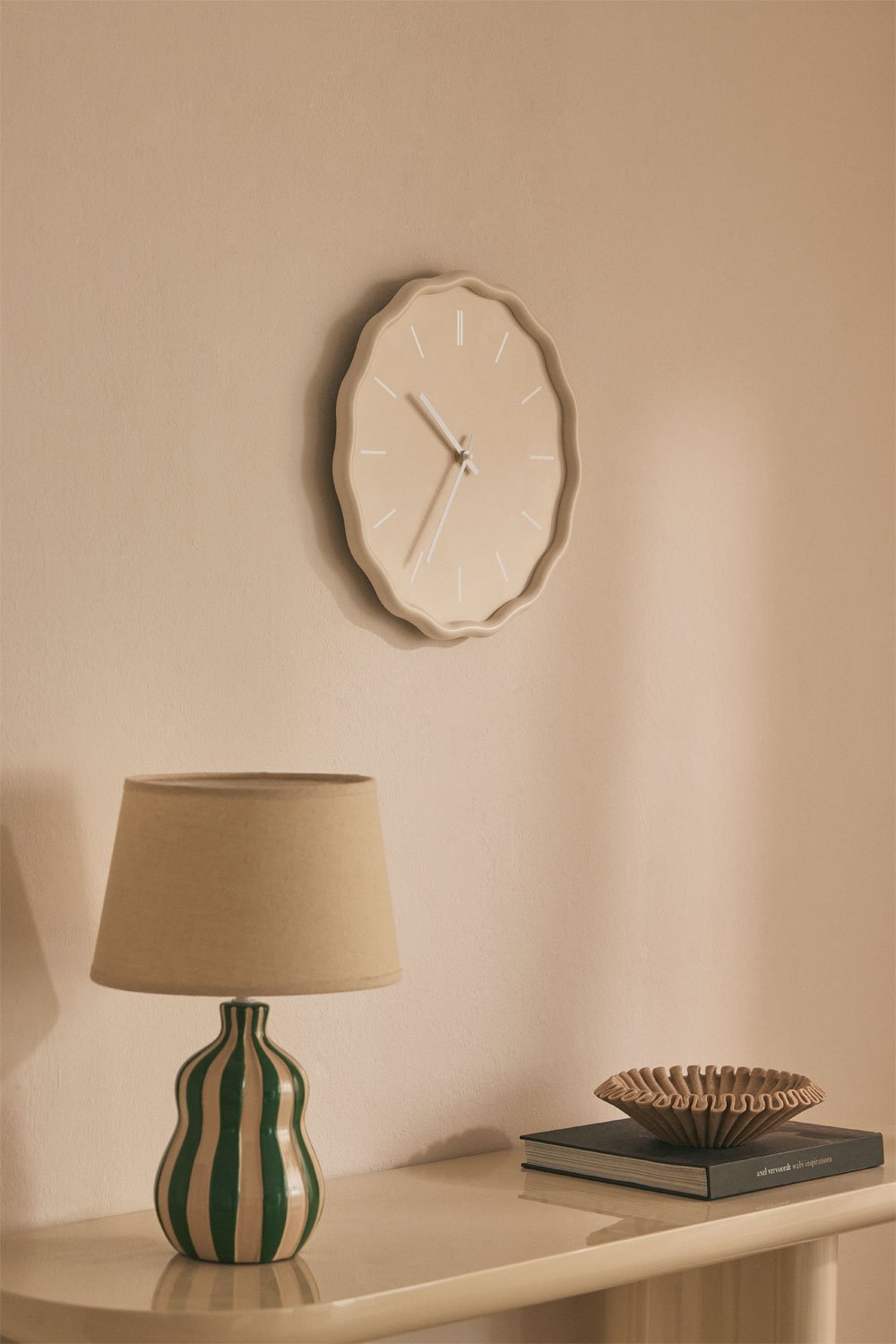 Wandklok in MDF Ø35 cm Tovarx, galerij beeld 1
