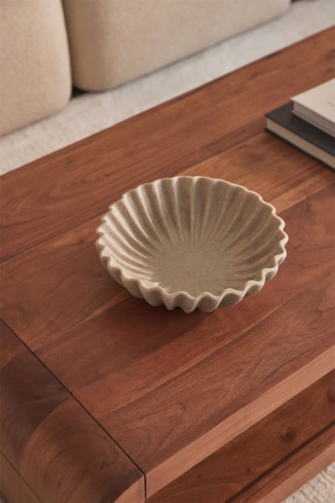 Decoratieve schaal Ø25 cm in Avelin hars