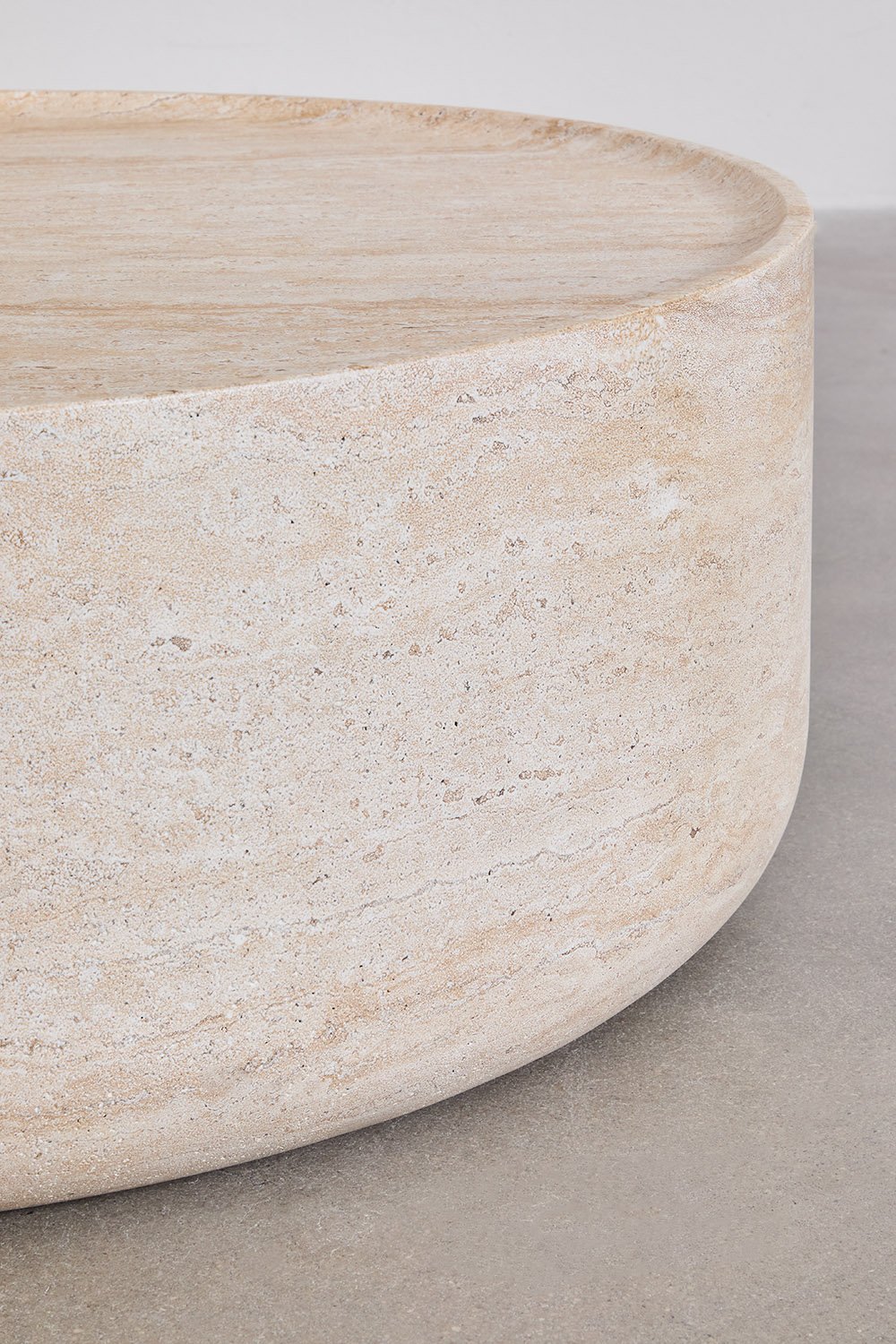 Ronde salontafel Ø80 cm in cement Darwys, galerij beeld 5