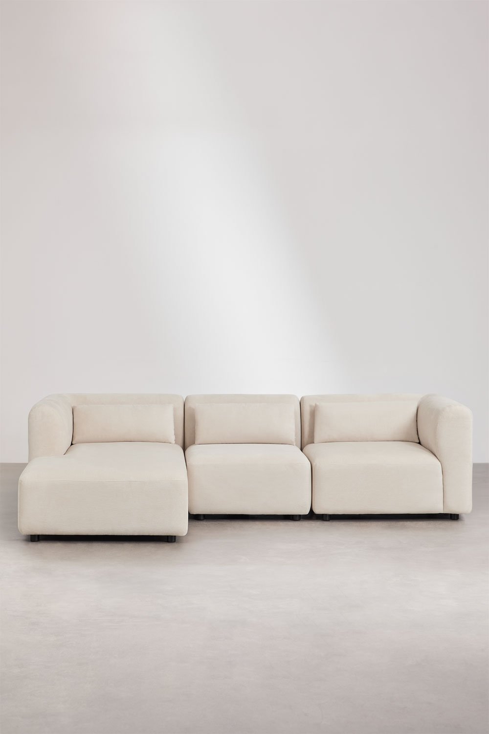 Fogler 3-delige modulaire chaise longue-bank links, galerij beeld 3