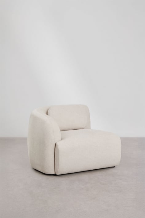 Linker hoekmodule voor modulaire bank in chenille Coquette