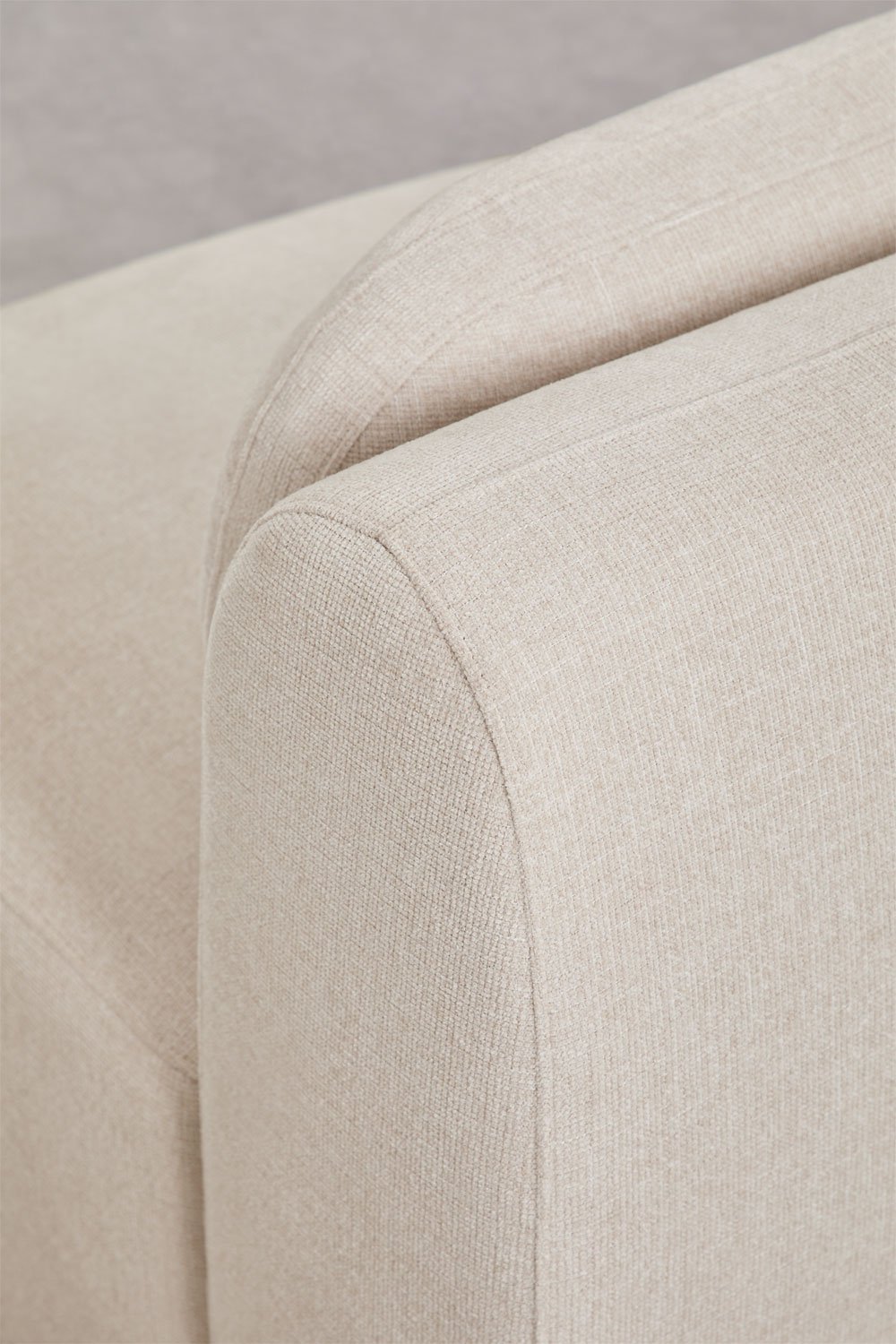 Centrale module voor modulaire bank in chenille Coquette, galerij beeld 5