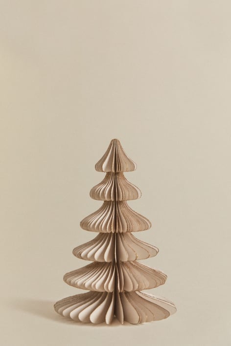 Pack van 2 kerstbomen van papier Navira