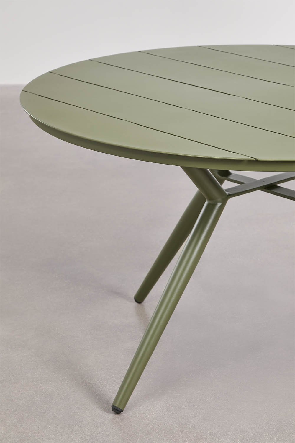 Ronde eettafel van aluminium Valerie, galerij beeld 3