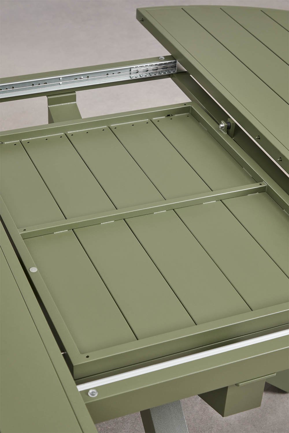 Barces uitschuifbare aluminium tuintafel 145-200x145 cm, galerij beeld 5