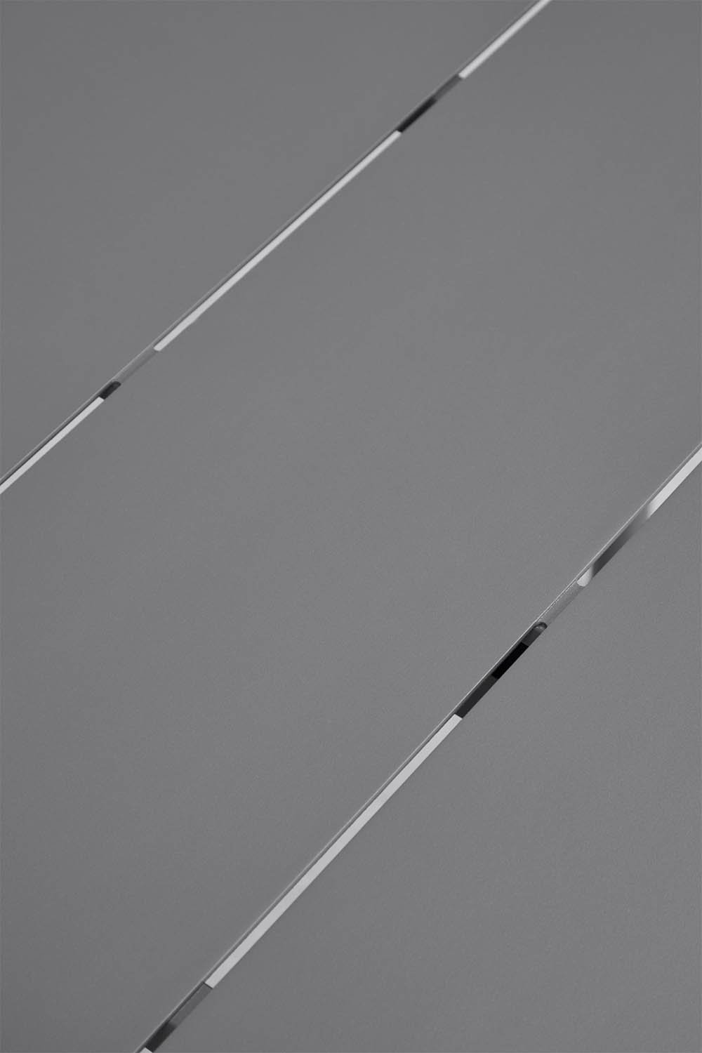 Ronde eettafel Ø110 cm van aluminium Elton, galerij beeld 3