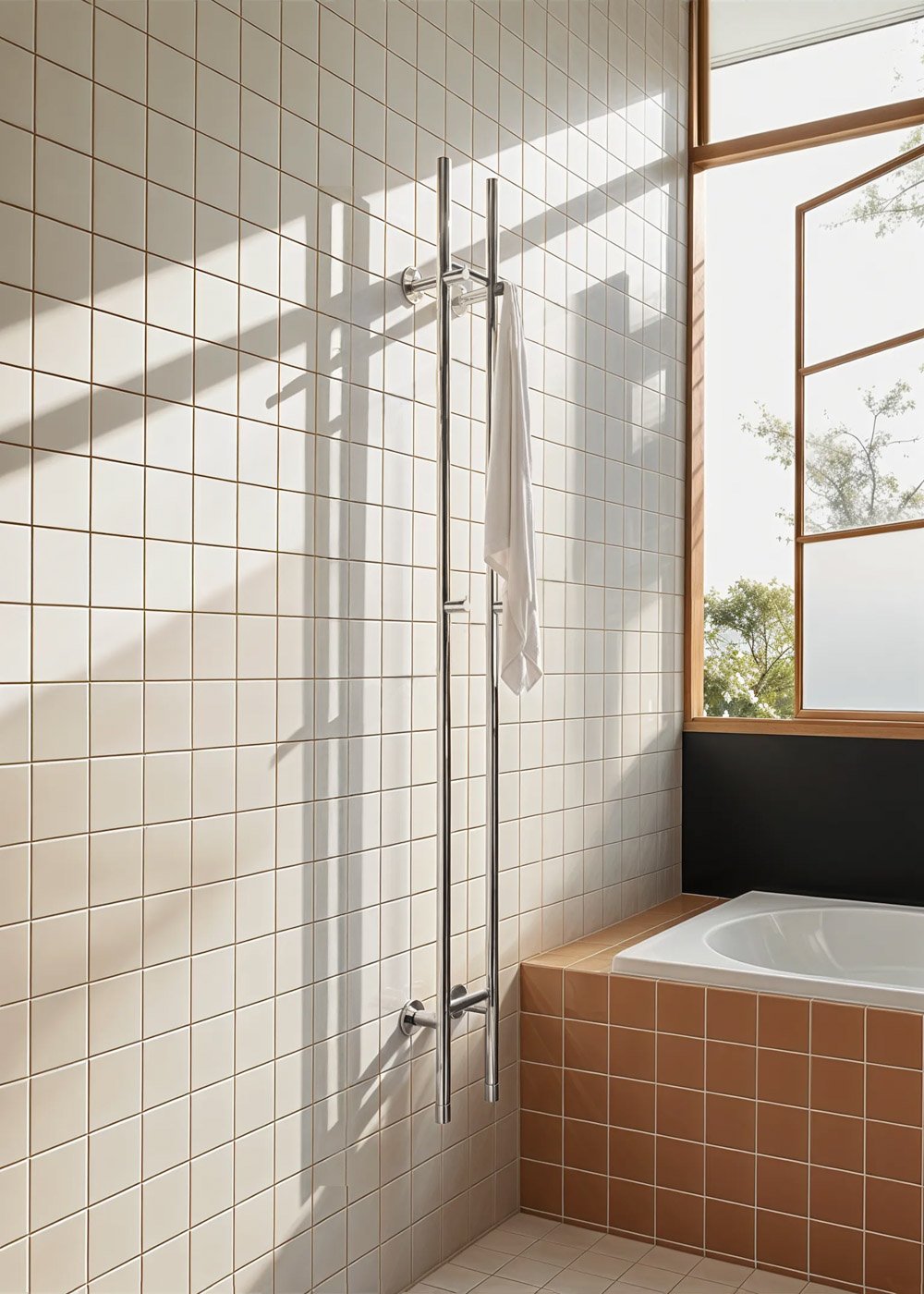 WARM TOWEL TUBE - Elektrische handdoekhouder met staaf 60 W/120 W, galerij beeld 1