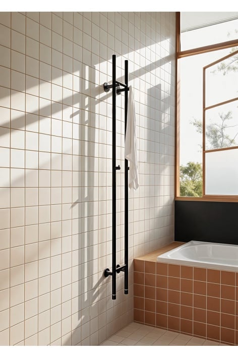 WARM TOWEL TUBE - Elektrische handdoekhouder met staaf 60 W/120 W