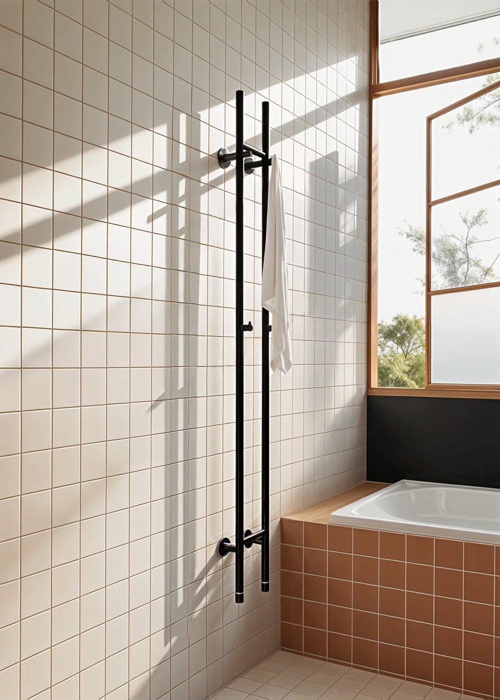 WARM TOWEL TUBE - Elektrische handdoekhouder met staaf 60 W/120 W, galerij beeld 1