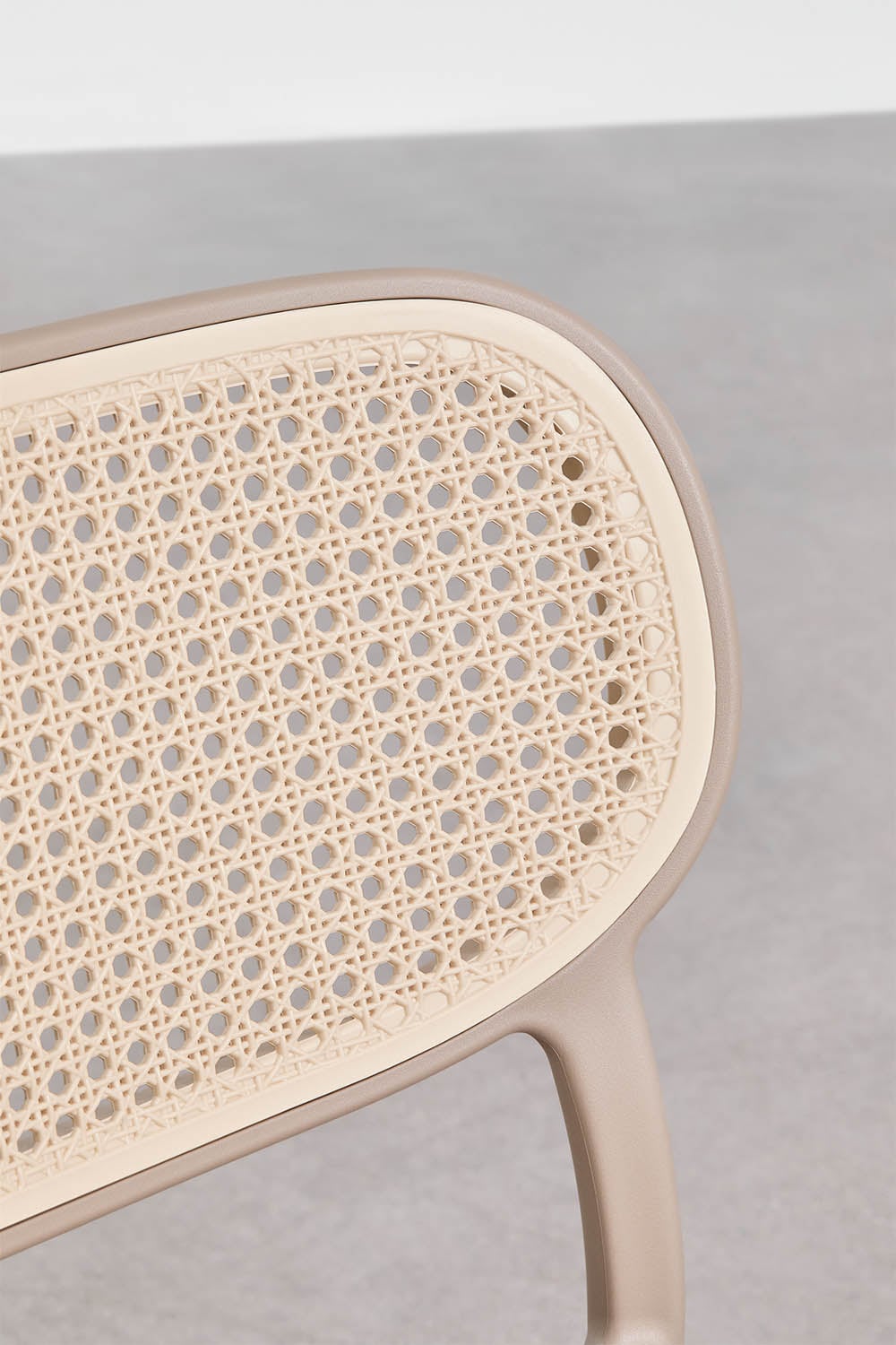 Set van 4 stapelbare tuinstoelen in polypropyleen Omara, galerij beeld 6