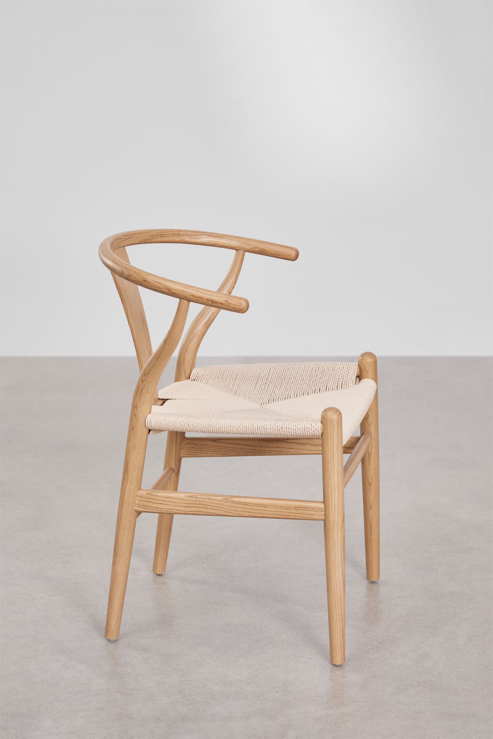 Pack van 2 eettafelstoelen van elmwood Uish Edition, galerij beeld 4
