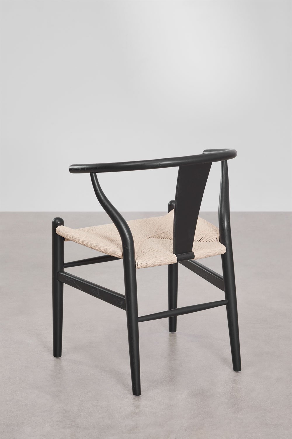 Pack van 4 eikenhouten eetkamerstoelen Uish Edition, galerij beeld 5