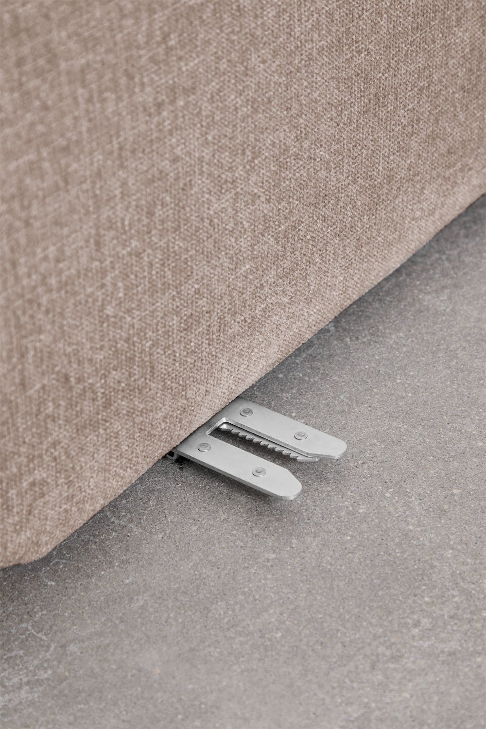 Linker divanmodule voor modulaire bank in chenille Coquette, galerij beeld 8