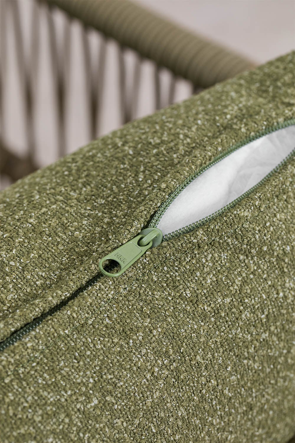 Set van 2 tuinstoelen van acaciahout en gevlochten touw Karvia, galerij beeld 8