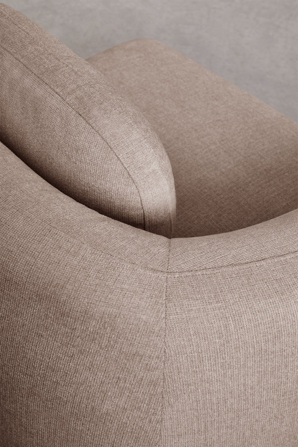 3-delige modulaire bank in chenille Coquette, galerij beeld 2