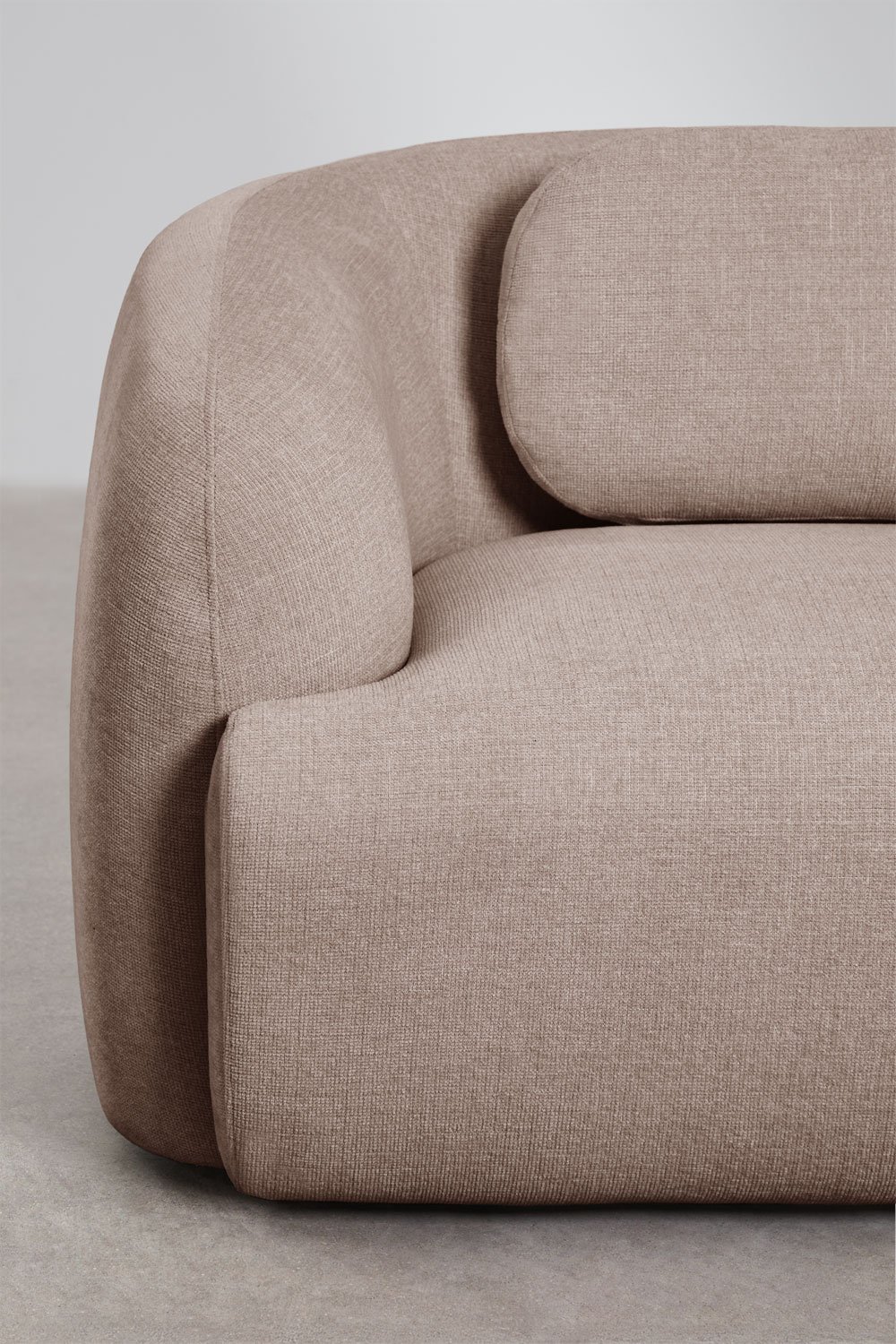 3-delige modulaire bank in chenille Coquette, galerij beeld 5