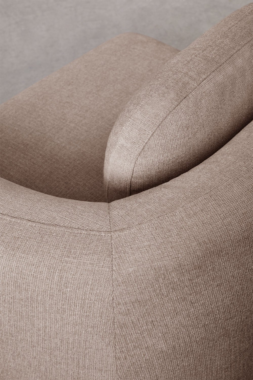 3-delige modulaire bank in chenille Coquette, galerij beeld 9